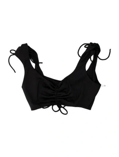 Pre-owned Frankies Bikinis Top W/ Tags In Black