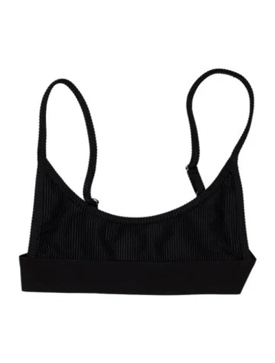 Pre-owned Frankies Bikinis Top W/ Tags In Black