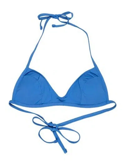 Pre-owned Frankies Bikinis Top W/ Tags In Blue