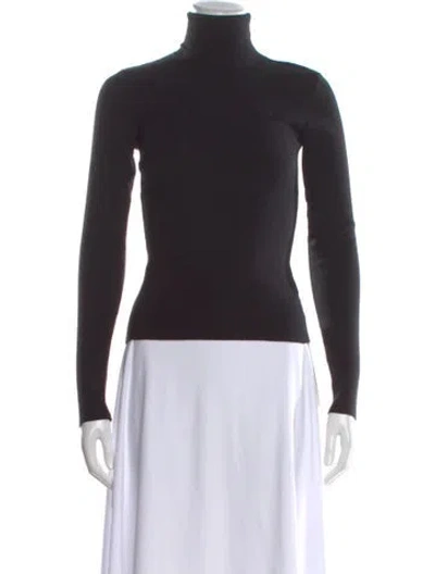 Pre-owned Frankies Bikinis Turtleneck Sweater In Black