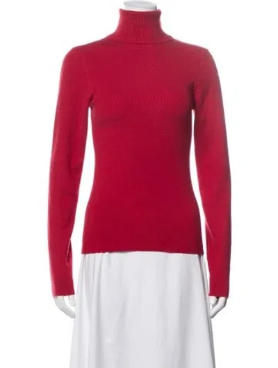 Pre-owned Frankies Bikinis Turtleneck Sweater In Pink