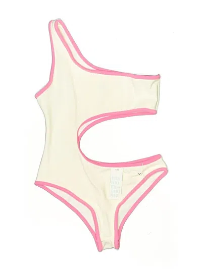 Frankies Bikinis Two Piece Swimsuit In White