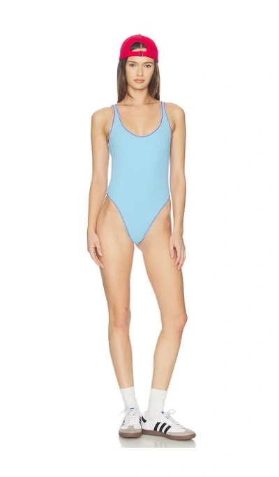 Frankies Bikinis Verona Ribbed One Piece