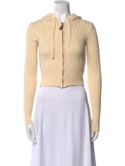 Pre-owned Frankies Bikinis V-neck Sweater In Neutral