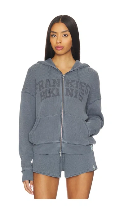 Frankies Bikinis Weekend Thermal Hoodie In Multi