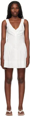 Frankies Bikinis White Charlotte Corset Minidress In White
