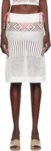 Frankies Bikinis White Orchard Crochet Midi Skirt In White