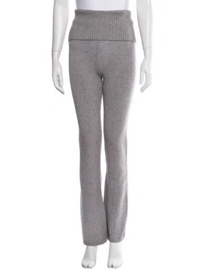 Pre-owned Frankies Bikinis Wide Leg Pants In Gray