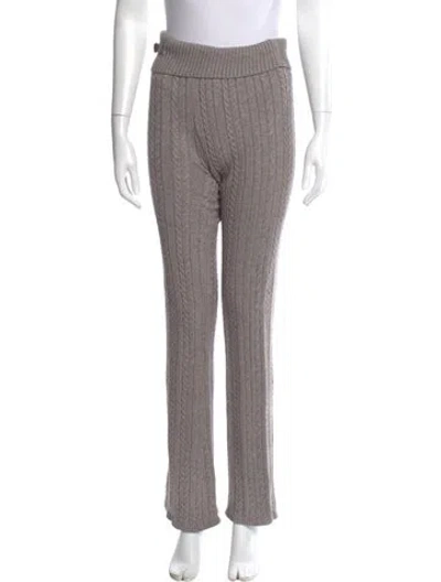 Pre-owned Frankies Bikinis Wide Leg Pants In Gray