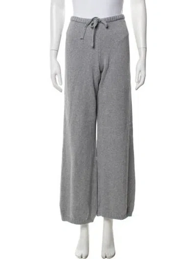 Pre-owned Frankies Bikinis Wide Leg Pants In Grey