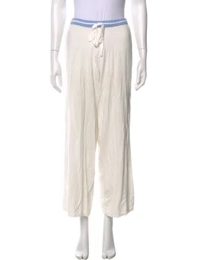 Pre-owned Frankies Bikinis Wide Leg Pants In Neutral