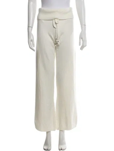 Pre-owned Frankies Bikinis Wide Leg Pants In Neutrals