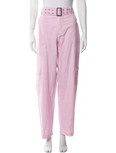 Pre-owned Frankies Bikinis Wide Leg Pants In Pink
