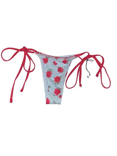 Frankies Bikinis Women's Full Moon Micro Bikini Bottoms In Blue