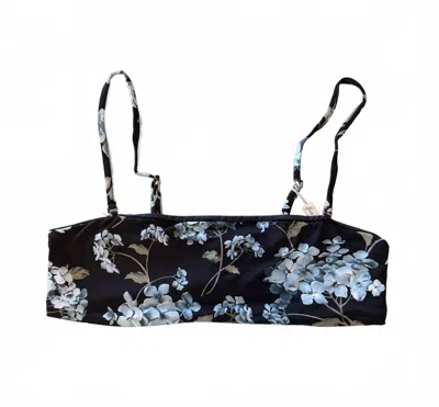 Frankies Bikinis Women's Joy Top In Nikko Floral Print In Black