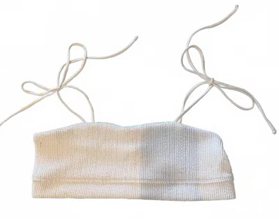 Frankies Bikinis Women's Summer Time Top In White In Multi