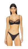 Frankies Bikinis X Bella Hadid Austin Bikini Top In Lucky Leopard