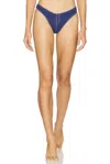 Frankies Bikinis X Bella Hadid Bikini Bottom In Summer Denim In Blue