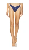 Frankies Bikinis X Bella Hadid Blue Bikini Bottom In Blue