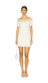 Frankies Bikinis X Bella Hadid Libra Knit Mini Dress In Cream