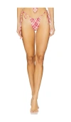 Frankies Bikinis X Bella Hadid Tia Bikini Bottom In Lover's Lane