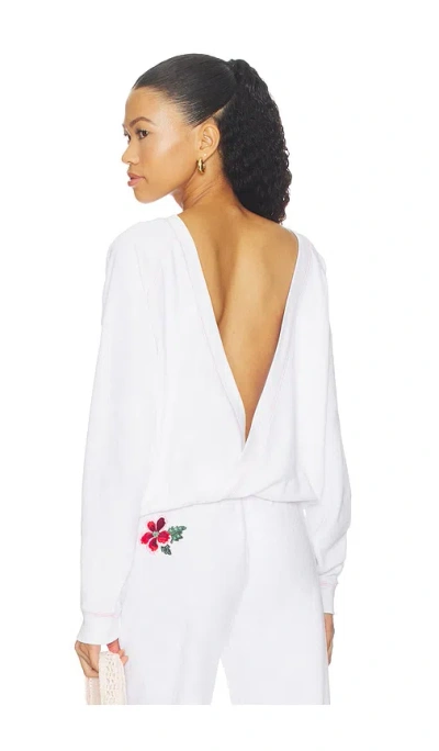Frankies Bikinis X Devon Lee Carlson Robertson Terry Sweatshirt In Beverly
