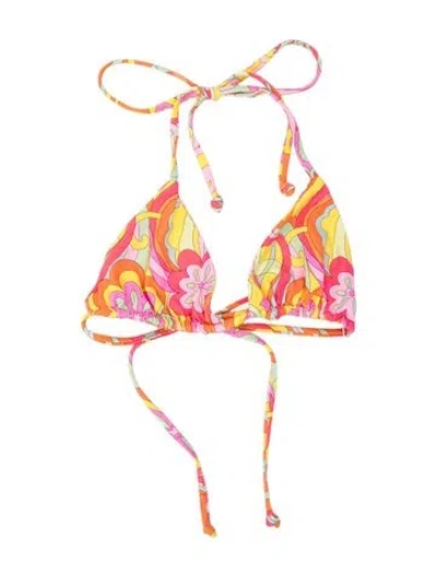 Pre-owned Frankies Bikinis X Hailee Steinfeld Floral Print Top In Multicolor