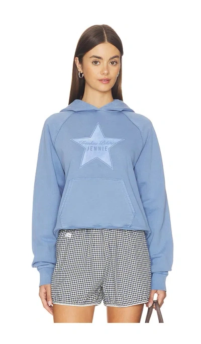 Frankies Bikinis X Jennie Jane Terry Hoodie In Blue