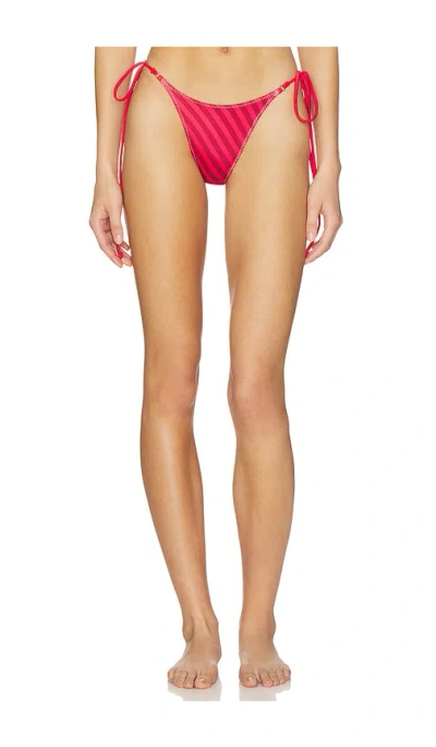 Frankies Bikinis X Jennie Mackenzie Satin Bottom In Metallic