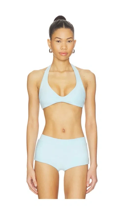 Frankies Bikinis X Jennie Malia Terry Top In Blue