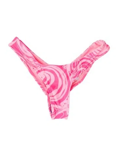 Pre-owned Frankies Bikinis X Naomi Osaka Tie-dye Print Bottoms In Pink