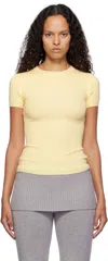 Frankies Bikinis Yellow Mulholland Knit Sweater In Vanilla Sugar