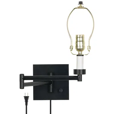 Franklin Iron Works Alta Espresso Plug-in Swing Arm Wall Light - Base Only