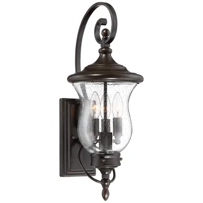 Franklin Iron Works Carriage 22" High Bronze Led Outdoor Wall Light
