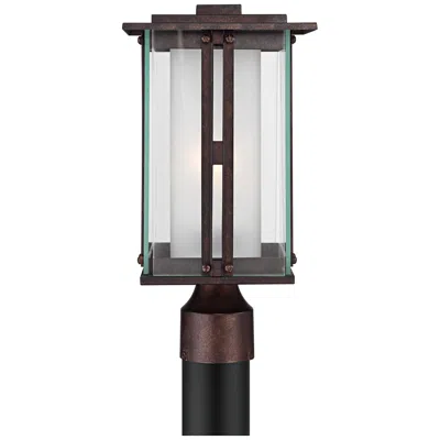 Franklin Iron Works Fallbrook 15 3/4" High Bronze Outdoor Post Light