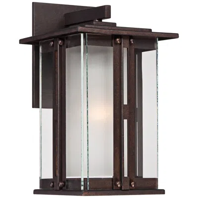 Franklin Iron Works Fallbrook Collection 11 3/4" High Bronze Outdoor Wall Light
