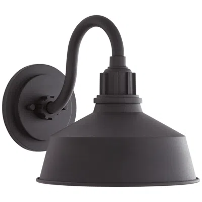 Franklin Iron Works Fiw Arnett 10" Wide Textured Black Outdoor Barn Wall Light