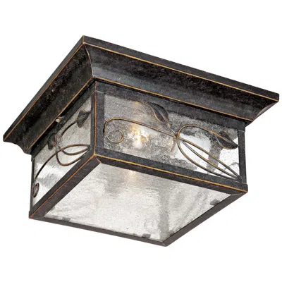 Franklin Iron Works Franklin Iron French Garden 11" Bronze Indoor-outdoor Ceiling Light