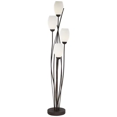 Franklin Iron Works Franklin Iron Jareth 73" Tulip 4-light Floor Lamp With Smart Socket