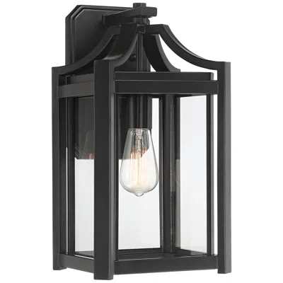 Franklin Iron Works Franklin Iron Rockford 16 1/4" High Black Outdoor Wall Light