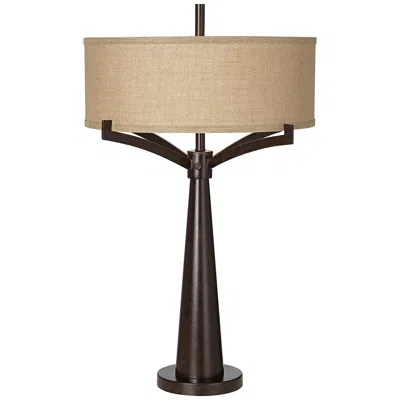 Franklin Iron Works Franklin Iron Tremont 31 1/2" Industrial Bronze 2-light Table Lamp