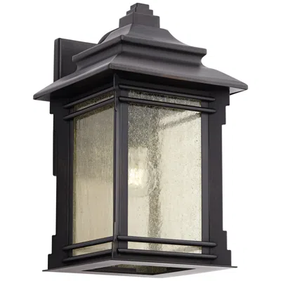 Franklin Iron Works Hickory Point 16" High Bronze Outdoor Wall Light