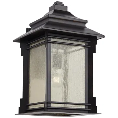 Franklin Iron Works Hickory Point 19" High Bronze Outdoor Wall Light