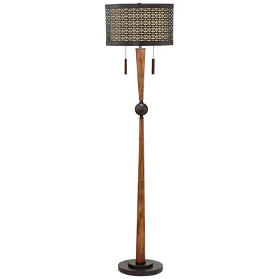 Franklin Iron Works Hunter 64" High Rustic Modern Floor Lamp