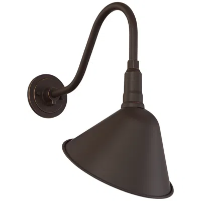 Franklin Iron Works Neihart 18 1/4" High Rustic Bronze Rlm Wall Sconce