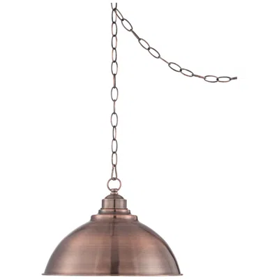 Franklin Iron Works Southton 13 1/4" Wide Copper Dome Pendant Light