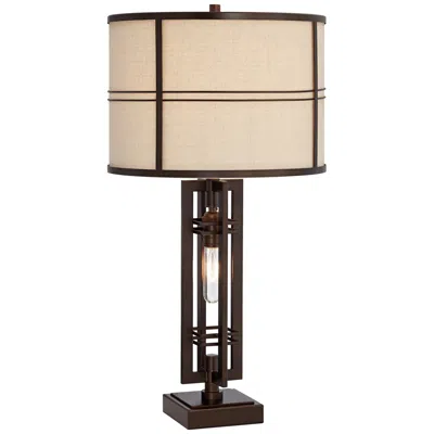 Franklin Iron Works Trenton 28" Lamp With Night Light And Usb Dimmer