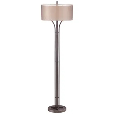 Franklin Iron Works Tristan Deep Bronze Floor Lamp With Smart Socket