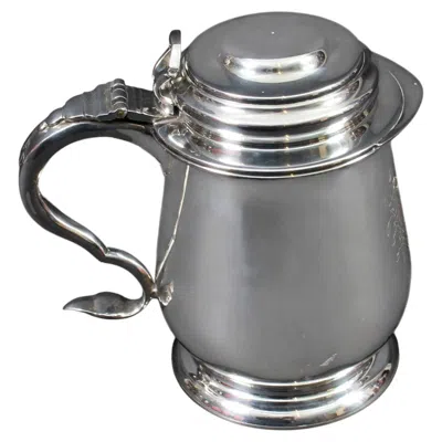 Pre-owned Franklin Mint Vintage Benjamin Franklin Silver Plated Tankard 20th Century