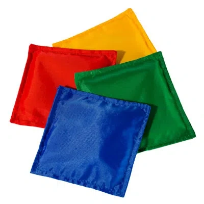 Franklin Sports 12 Piece Weather Resistant Fabric Bean Cornhole Bags Set In Green;red